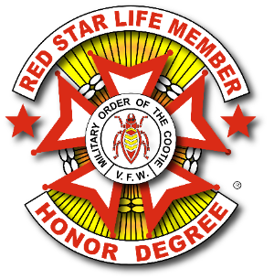 Red Star Life Member Honor Degree Logo